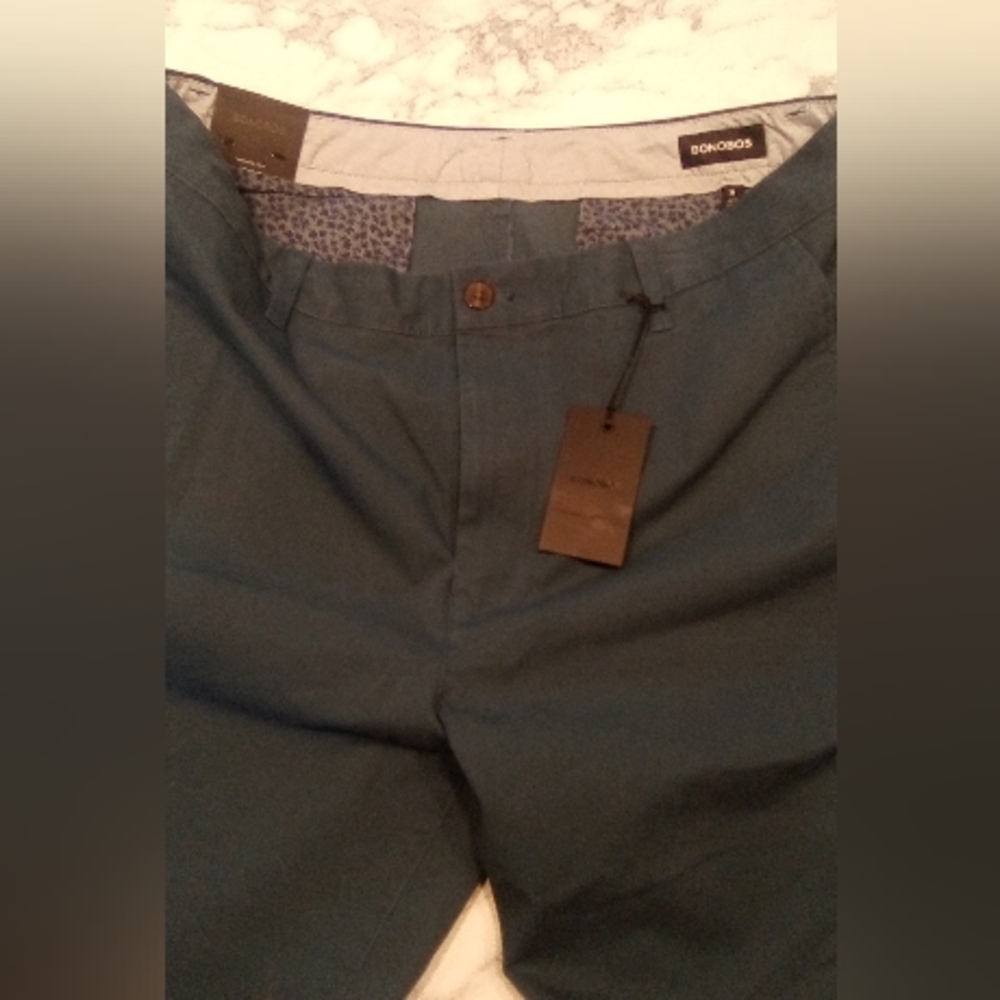 BONOBOS NWT Men's Navy Shorts Size 36 - Picture 2 of 3